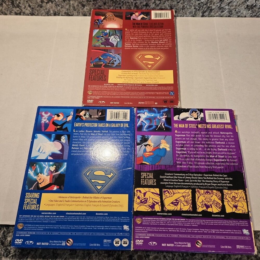 Superman: The Animated Series - DVD Set Volumes 1, 2, & 3 (DC Comics Classic) - Picture 5 of 16